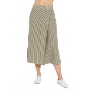 NEW LEIMERE women's sonoma culotte in olive marshmallow stripe